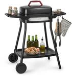 Klarstein Gatsby Elektrogrill 2000W Antihaft-Grillfl&auml;che Seitentische schwarz