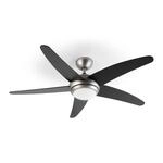 Klarstein Bolero 2-in-1-Deckenventilator 134cm Leuchte 55W Fernbedienung schwarz