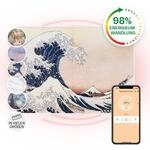 Klarstein Wonderwall Air Art Smart Infrarotheizung 80x60cm 500W Wandmontage Welle