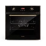 Klarstein Elizabeth Einbaubackofen Retro 2200 Watt 49l Messingoptik Display 10034880
