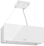 Klarstein Kronleuchter XL Inselabzugshaube 90cm Umluft 590m&sup3;/h LED Touch wei&szlig;