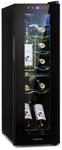 Klarstein Shiraz 12 Slim Uno Weink&uuml;hlschrank 32l/12Fl.Touch 85 W 5-18 &deg;C LED