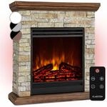 Klarstein Etna Elektrokamin 1800W Wochentimer Fernbedienung LED 10035042