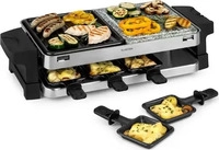 Klarstein 10034275, Klarstein Sirloin Raclette 1500W Aluminium / Stein 8...