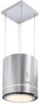 Klarstein Tron Ambience Inselabzugshaube &Oslash;38cm Umluft 540m&sup3;/h LED Edelstahl
