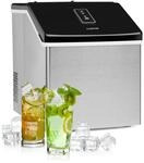 Klarstein Clearcube Eisw&uuml;rfelmaschine Klareis 13kg/24h Edelstahl schwarz 10033350
