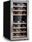Klarstein Vinamour 33 Duo Weink&uuml;hlschrank 2 Zonen 89 L / 33 Flaschen 5-18&deg;C Touch