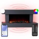 Klarstein Studio Light & Fire 1 Smart Kamin 1000/2000W MDF WiFi-Steuerung 10038386