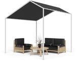 blumfeldt La Rochelle Gazebo Schr&auml;gdach UV 50+ Aluminium Polyester 10040098