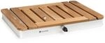Blumfeldt Sumatra Teak Square Gartendusche Aluminium Teakholz Tragegriff 10036438