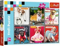 Trefl 13279, Trefl Puzzle Cheerful Dogs - 200 bis 499 Teile