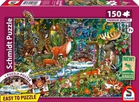 Schmidt Spiele Spiele-56532, Schmidt Spiele Puzzle Tiere des Waldes - Poster