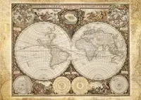 Schmidt Spiele Spiele-58178, Schmidt Spiele Puzzle Antike Weltkarte - 2000 Teile
