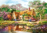 Castorland 300365, Castorland Puzzle Twilight at Woodgreen Pond - 3000 Teile