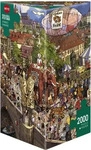 Heye Cartoon Triangular - Street Parade 2000 Teile Puzzle Heye-29926