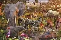 Ravensburger 17037, Ravensburger Puzzle Afrikanische Tierwelt - 3000 Teile