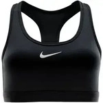 NIKE W NK SWSH MED SPT BRA BLACK/WHITE, BLACK/WHITE, XS