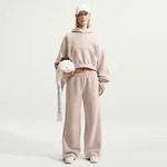 NIKE W NK STDO FLC MW MR SCALLOP WL CREAM II/SAIL/CREAM II, CREAM II/SAIL/CREAM...