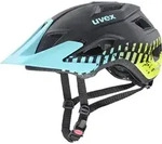 Fahrrad Helm uvex accsess, 0915 black aqua lime mat, 52