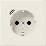 jung LS 1520-18 C, Jung SCHUKO-Steckdose, 16 A 250 V ~, mit USB-Ladeger&auml;t, 1 x Typ