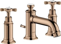 AXOR 16536300, AXOR Montreux 3-Loch Waschtischarmatur 30 mit Kreuzgriffen und
