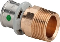 Viega Sanfix Fosta Sanfix P-&Uuml;bergangsst&uuml;ck, d 16mm, R 3/4 Rotguss Modell 2111,