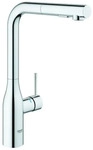 GROHE EH-Sp&uuml;ltischbatterie Essence 30504 herausziehbare Sp&uuml;lbrause chrom, 30504000