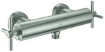 GROHE 2-Griff-Brausebatt. Atrio 26895 Wandmontage Kreuz-Griff supersteel,...
