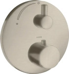 AXOR 38700820, AXOR Uno Thermostat Unterputz mit Absperrventil Brushed Nickel,