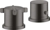 AXOR 36412340, AXOR Citterio E 2-Loch Wannenrandarmatur mit Thermostat Brushed Black
