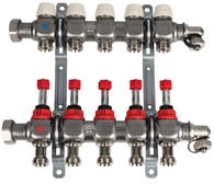 Kermi x-net Verteiler 1'' Komfort-8 f&uuml;r 8 Kreise, Baul&auml;nge 470 mm, SFVT0801000