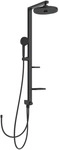 Ideal Standard Duschsystem Alu+ o.Arm., m.2 Ablagen, 2F-HB und 2F-Kopfbrause Silk