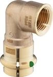 Viega Profipress Sanpress-&Uuml;bergangswinkel 90 Grad, d 28mm, Rp 1 Rotguss oder