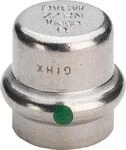 Viega Sanpress Inox-Kappe, d 28mm Stahl nichtrostend Modell 2356, 452889