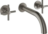 Grohe 20661AL0, GROHE 3-Loch-WT-Batterie Atrio 20661 FMS Kreuz-Griff hard graphite