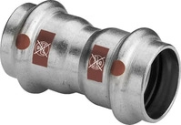 Viega Temponox-Muffe, d 15mm Stahl nichtrostend Modell 1715, 809065