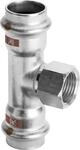 Viega Temponox-T-St&uuml;ck, d1 22, Rp 1/2, d2 22 Stahl nichtrostend Modell 1717.2,