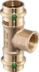 Viega Profipress Sanpress-T-St&uuml;ck, d1 28, Rp 3/4, d2 28 Rotguss oder Siliziumbronze