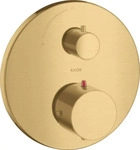 AXOR 10700250, AXOR Starck Thermostat Unterputz mit Absperrventil Brushed Gold Optic,