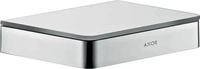 AXOR 42840330, AXOR Universal Softsquare Ablage 150 Polished Black Chrome, 42840330