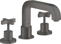 AXOR 39436340, AXOR Citterio 3-Loch Wannenrandarmatur mit Kreuzgriffen Brushed Black