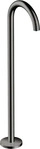 AXOR 38412330, AXOR Uno Wanneneinlauf gebogen bodenstehend Polished Black Chrome,
