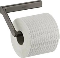 AXOR 42846340, AXOR Universal Softsquare Toilettenpapierhalter Brushed Black Chrome,