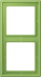 jung LC 982 220, Jung Rahmen 2fach, LS 990, Duroplast lackiert, vert 31 (32051),