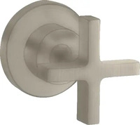 AXOR 39965820, AXOR Citterio Absperrventil Unterputz mit Kreuzgriff Brushed Nickel,
