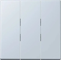 jung LC 993 BF 209, Jung Wippe 3fach, Thermoplast lackiert, Serie LS, outremer p&acirc;le