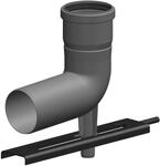 ATEC Schachteinf&uuml;hrung m. Auflager DN 80 , 1334