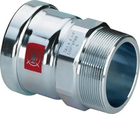 Viega Prestabo XL-&Uuml;bergangsst&uuml;ck, d 108,0mm, R 4 Stahl unlegiert, verzinkt Modell