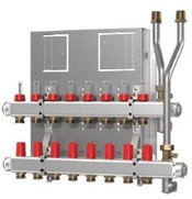 Danfoss Heizkreisverteiler Typ Sicherheitsgruppe mit 5 Heizkreisen, 145H0905