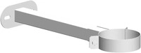 ATEC Wandabstandhalter 50-360mm DN80/125 Edelstahl weiss beschichtet k&uuml;rzbar,...